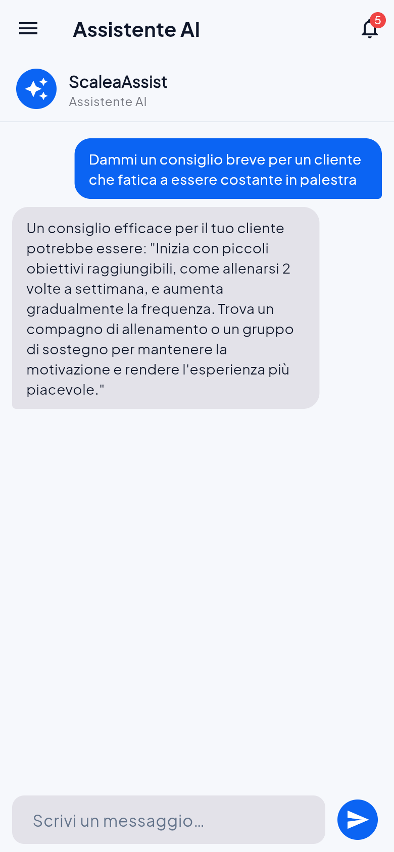 Insight AI su aderenza, recuperi e segnali da tenere d'occhio per ogni cliente